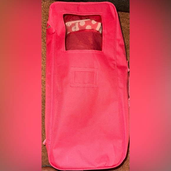Pink Doll Transport Case w/ Bed & Bedding for 18” Dolls Fits American Girl Doll - Picture 5 of 5